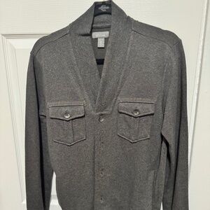 Kenneth Cole | Men’s Cardigan Sweater (Small) - Charcoal